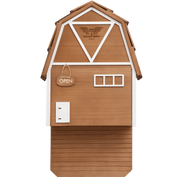 Big Bat Barn three-chamber premium cedar bat house in brown for 150 bats and natural mosquito control