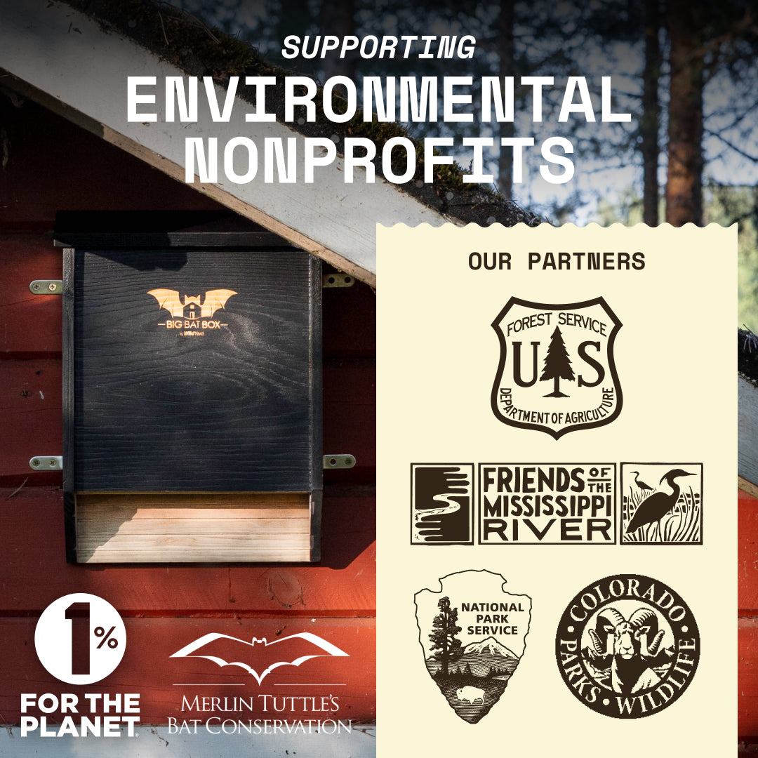 Eco-friendly double chamber bat house in brown made from cedar wood, supports up to 75 bats, suitable for pest control in warm climates.