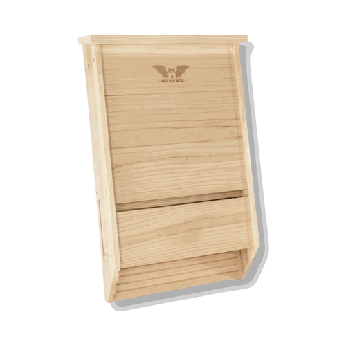 Dreikammer-Fledermauskasten – Premium Zedernholz (Natur)