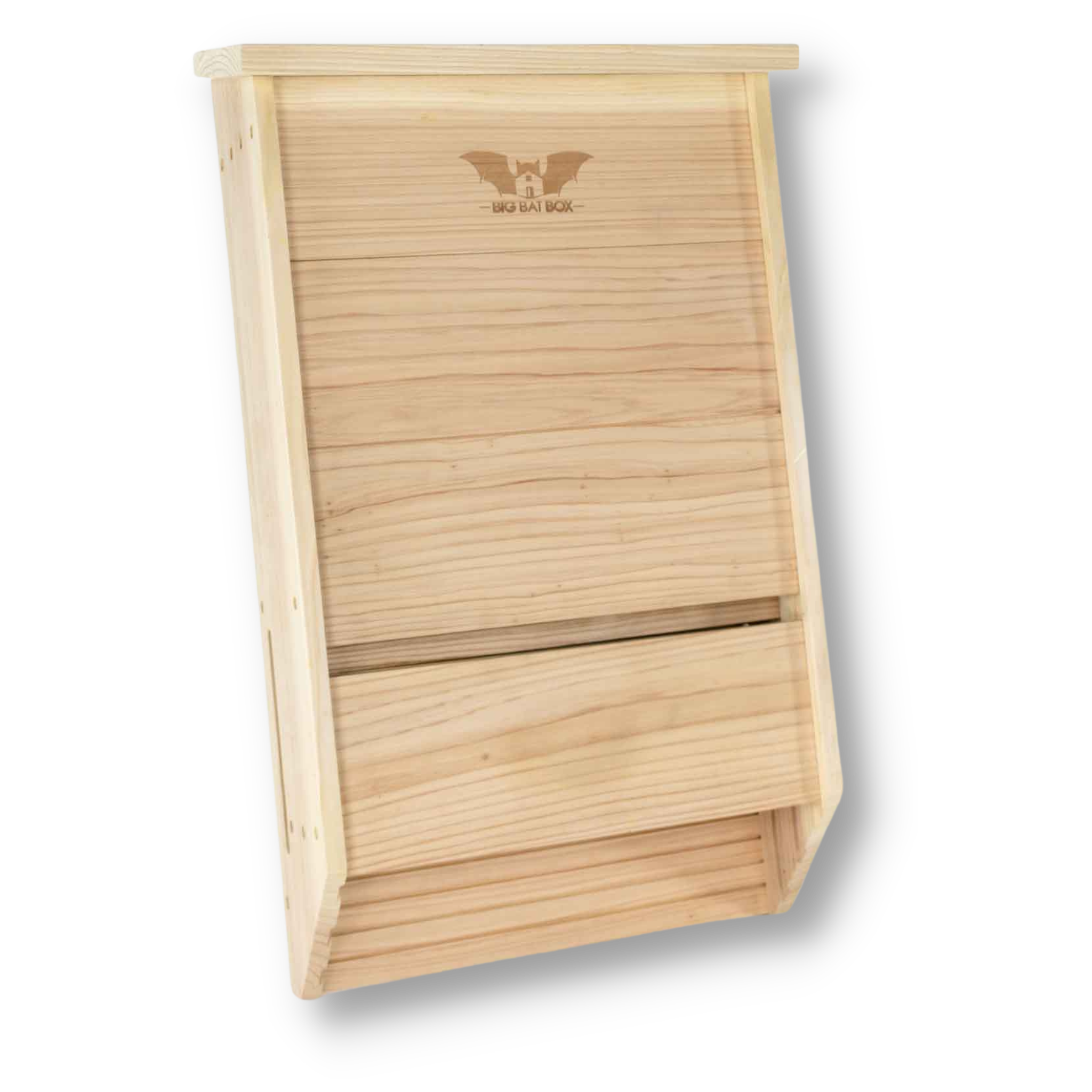 Cedar three-chamber bat house for eco-friendly pest control and environment conservation