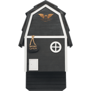 Bat Barn Junior – Two Chamber Premium Cedar Bat Barn (Black)