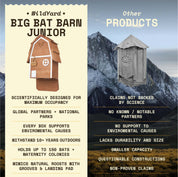 Bat Barn Junior – Two Chamber Premium Cedar Bat Barn (Brown)