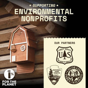 Bat Barn Junior – Two Chamber Premium Cedar Bat Barn (Brown)