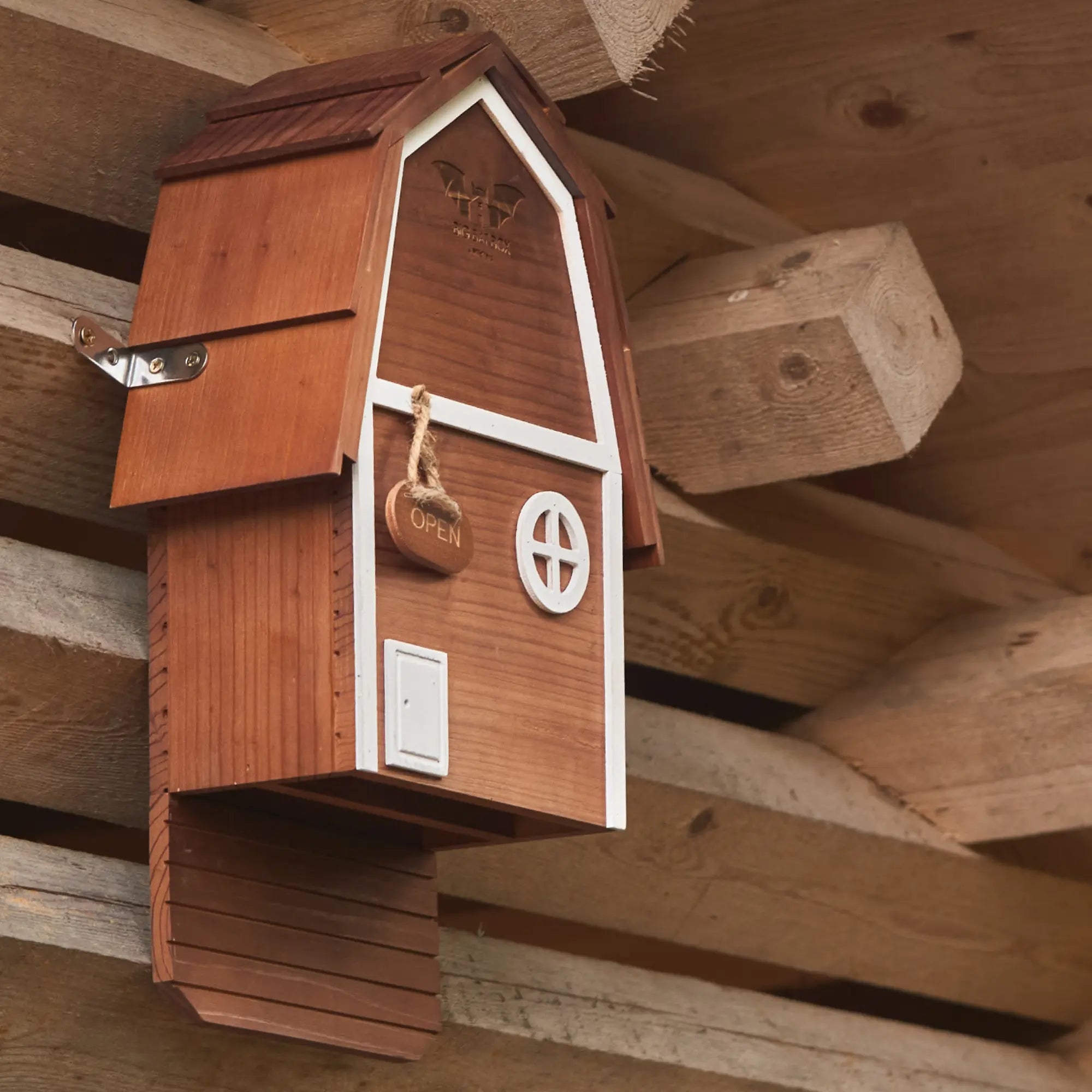 Bat Barn Junior – Two Chamber Premium Cedar Bat Barn (Brown)
