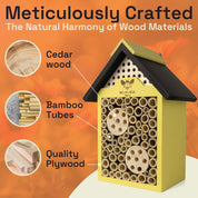 Bee house made from responsibly sourced bamboo – Big Bee Box certifications