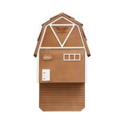 Big Bat Barn three-chamber premium cedar bat house in brown for 150 bats and natural mosquito control