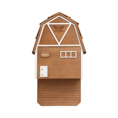 Große Fledermausscheune – Dreikammer Premium Zedernholz (Braun)