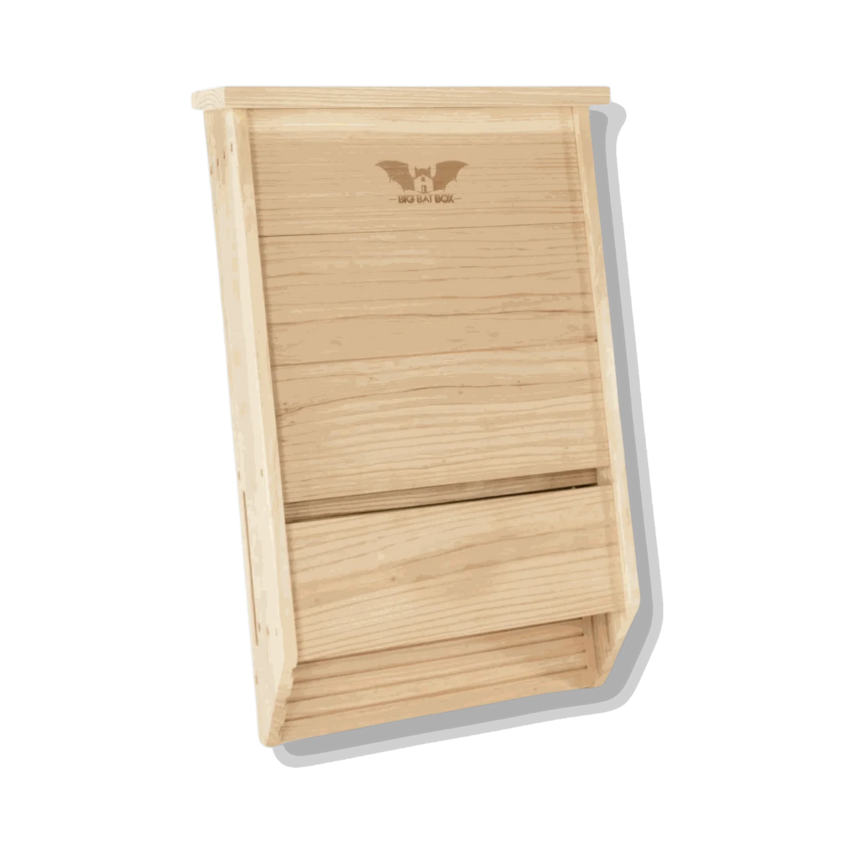 Three chamber cedar bat house for pest control and bat conservation in hot climates