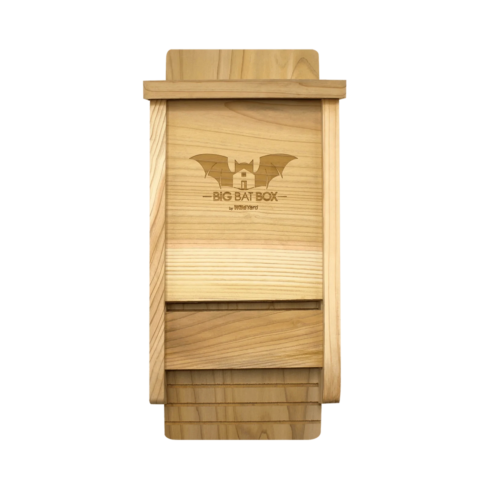 Eco-friendly single chamber cedar bat house for pest control.