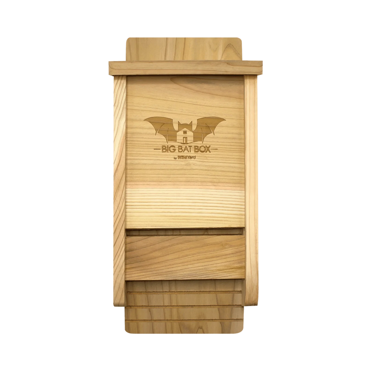 Eco-friendly single chamber cedar bat house for pest control.
