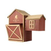 Squirrel House - Hideout & Feeder, wooden design for squirrels, perfect natural habitat and feeder combo.