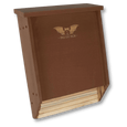2-Chamber Brown Cedar Bat House – Holds Up to 75 Bats | Natural Mosquito Control | Eco-Friendly